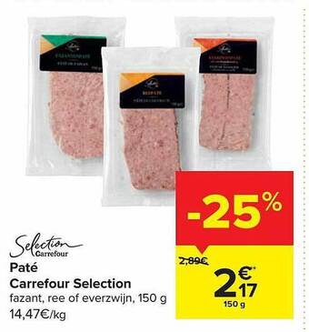 Carrefour Paté aanbieding