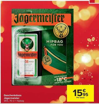 Carrefour Geschenkdoos jägermeister aanbieding