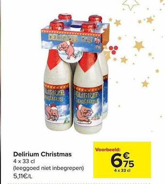 Carrefour Delirium christmas aanbieding