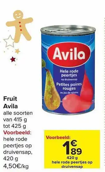 Carrefour Fruit avila aanbieding