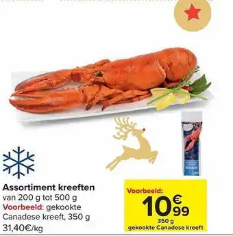 Assortiment kreeften