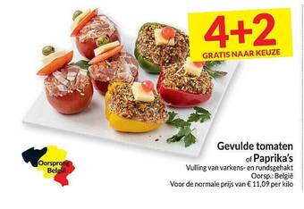 Intermarché Gevulde tomaten of paprika's aanbieding