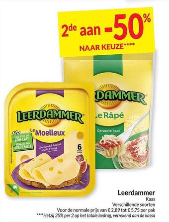 Intermarché Leerdammer kaas aanbieding