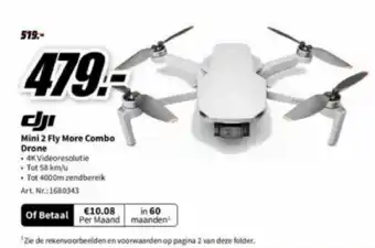 MediaMarkt Mini 2 Fly More Combo Drone aanbieding