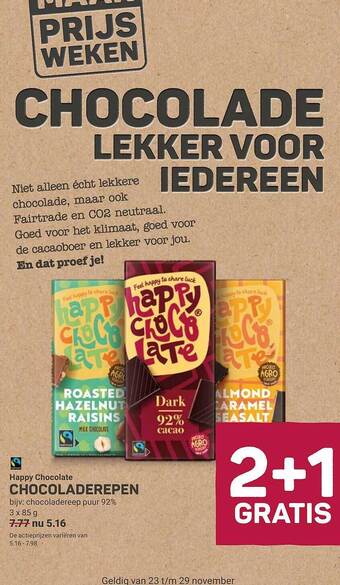Happy chocolate chocoladerepen