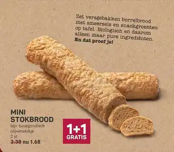 Ekoplaza Mini stokbrood aanbieding