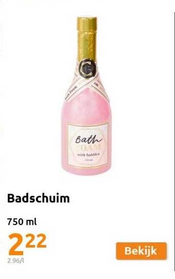 Action Badschuim aanbieding