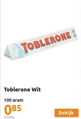 Action Toblerone wit aanbieding