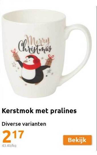 Kerstmok met pralines