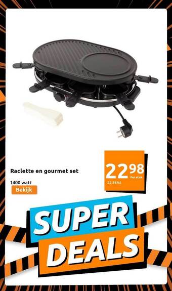 Action Raclette en gourmet set aanbieding
