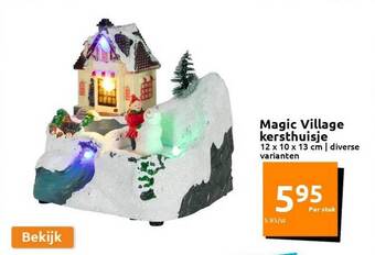 Action Magic village kersthuisje aanbieding