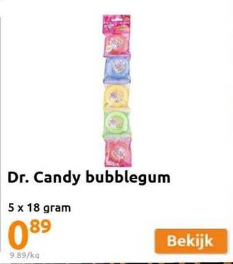 Action Dr candy bubblegum aanbieding