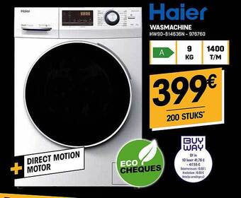 Electro Depot Haier wasmachine aanbieding