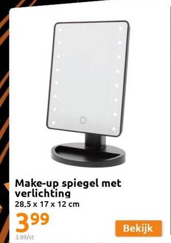 Action Makeup spiegel met verlichting aanbieding