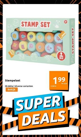 Action Stempelset aanbieding