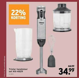 GAMMA Tristar handmixer set aanbieding