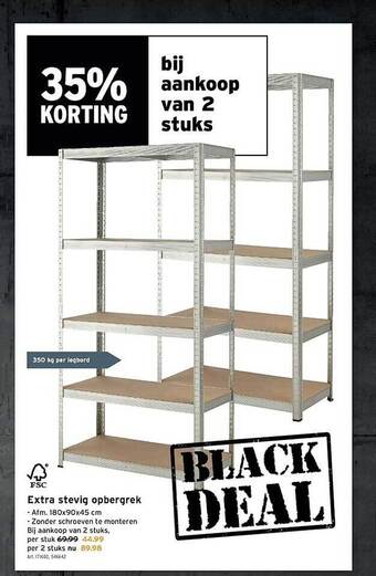 GAMMA Extra stevig opbergrek aanbieding