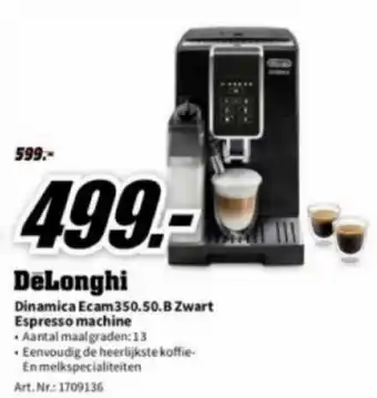 DeLonghi Dinamica Ecam350.50.B Zwart Espresso machine