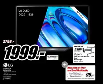 MediaMarkt LG OLED77B26 OLED 4K TV aanbieding