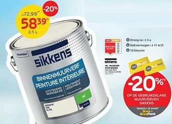 Brico Muurverf voor binnen aanbieding