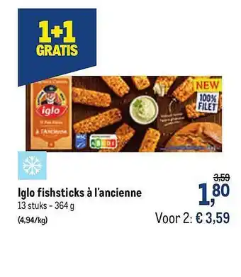 Iglo Fishsticks A L'ancienne