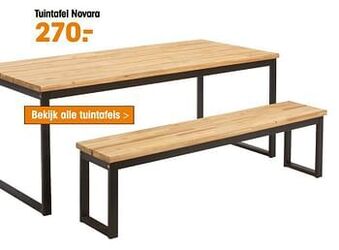 Kwantum Tuintafel novara aanbieding