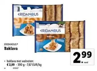 Baklava baklava met walnoten