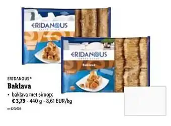 Lidl Baklava baklava met siroop aanbieding