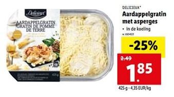 Aardappelgratin met asperges