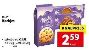 Lidl Koekjes cake + choc aanbieding