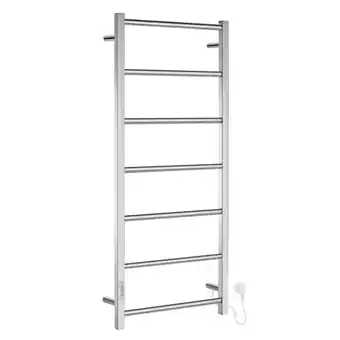 Smedbo dry elektrische handdoekradiator hoog 121.2x50cm 80watt rvs