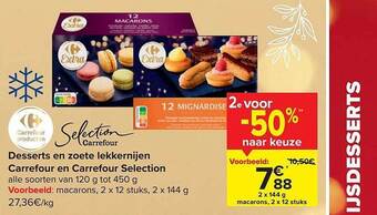 Carrefour Desserts en zoete lekkernijen carrefour en carrefour selection aanbieding
