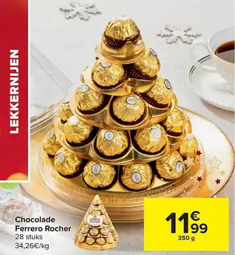 Carrefour Chocolade ferrero rocher aanbieding