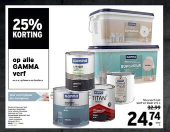 GAMMA Gamma verf aanbieding