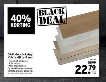 GAMMA Gamma clickvinyl volera dikte 4 mm aanbieding