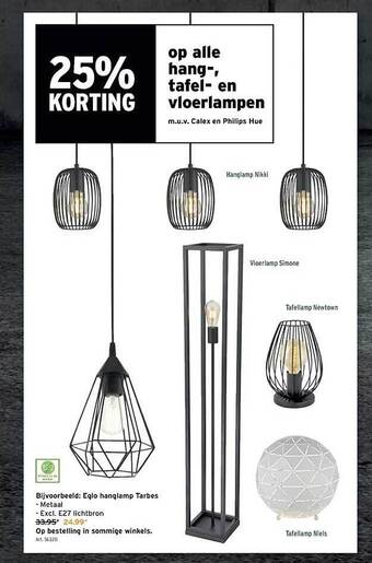 GAMMA Hang-, tafel- en vloerlampen aanbieding
