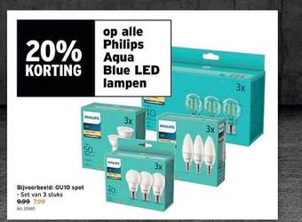 GAMMA Philips aqua blue led lampen aanbieding