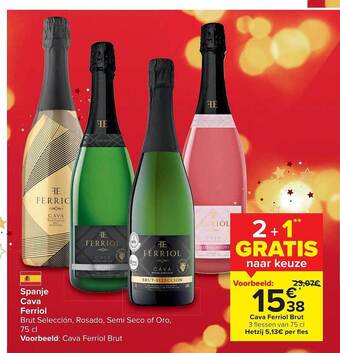Carrefour Spanje cava ferriol aanbieding