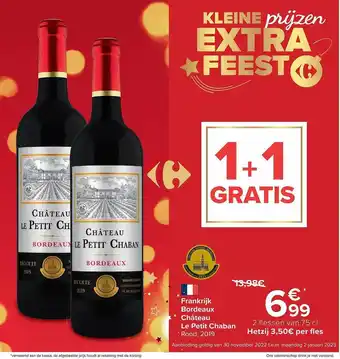 Carrefour Bordeaux château le petit chaban aanbieding