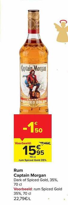 Carrefour Rum captain morgan aanbieding