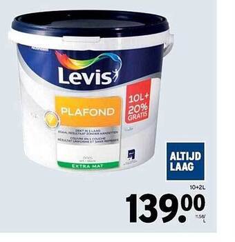 GAMMA Levis plafond aanbieding