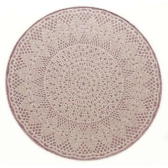 Leen Bakker Art for Kids tapijt Gehaakt - roze - 200 cm - Leen Bakker aanbieding