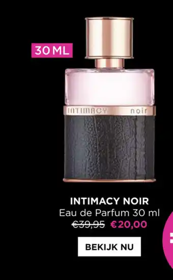 Intimacy noir eau de parfum 30ml