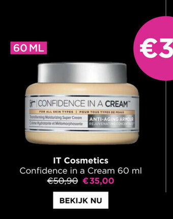 ICI PARIS XL IT cosmetics confidence in a cream 60ml aanbieding