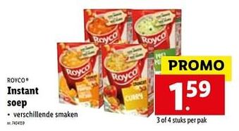 Lidl Instant soep aanbieding