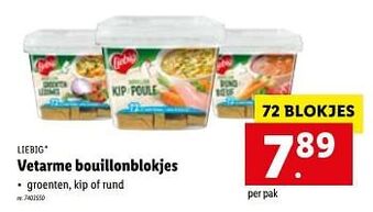Lidl Vetarme bouillonblokjes aanbieding