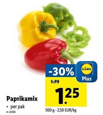 Lidl Paprikamix aanbieding
