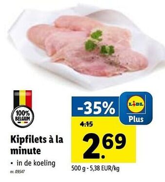 Lidl Kipfilets à la minute aanbieding