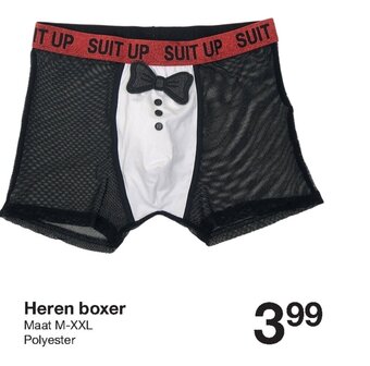 Zeeman Heren boxer M-XXL polyester aanbieding