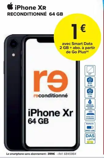 Carrefour Market iPhone XR Reconditionne 64GB aanbieding